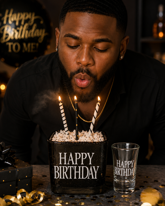 Birthday Cake Candle & MANdle by Beauty Is WithN | Handcrafted Soy Wax Gift Candle