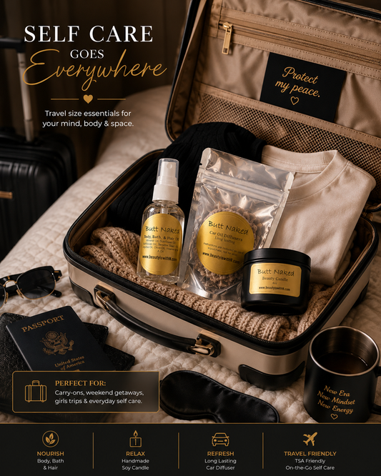 Signature Scents Bundle – Candle, Body Oil & Car Diffuser Set | Beauty Is WithN