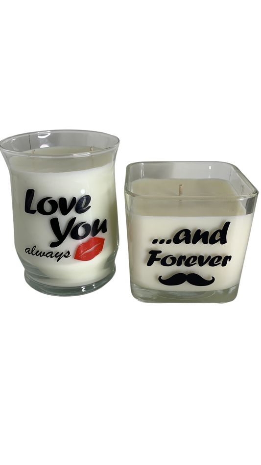 Just Married Candle Set by Beauty Is WithN | Newlywed Gift, Soy Wax Massage Candle Duo