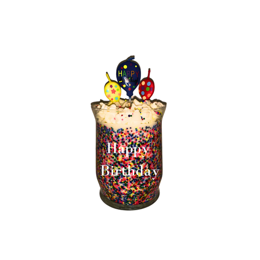 Birthday Cake Candle & MANdle by Beauty Is WithN | Handcrafted Soy Wax Gift Candle