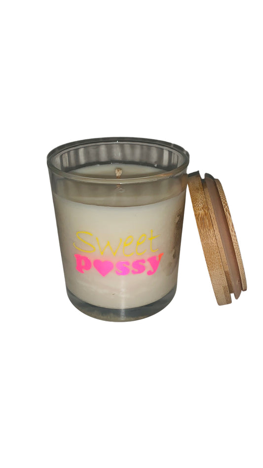 💋 Sweet P❤️ssy Candle by Beauty Is WithN | Fruity Soy Wax Massage Candle