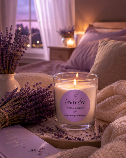 Beauty Candle | 100% Soy Wax, Skin-Safe & Massage-Safe | Hand-Poured by Beauty Is WithN