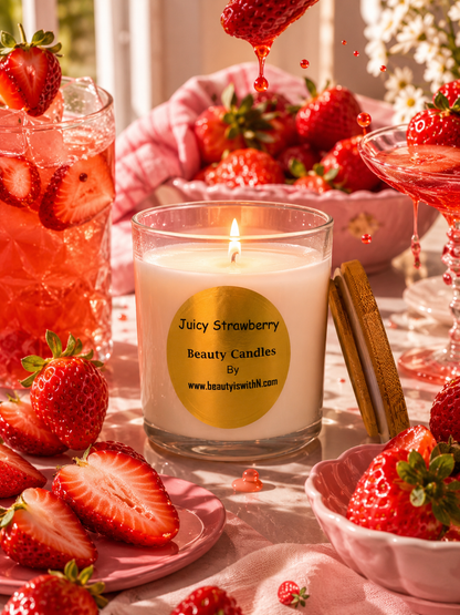 Beauty Candle | 100% Soy Wax, Skin-Safe & Massage-Safe | Hand-Poured by Beauty Is WithN