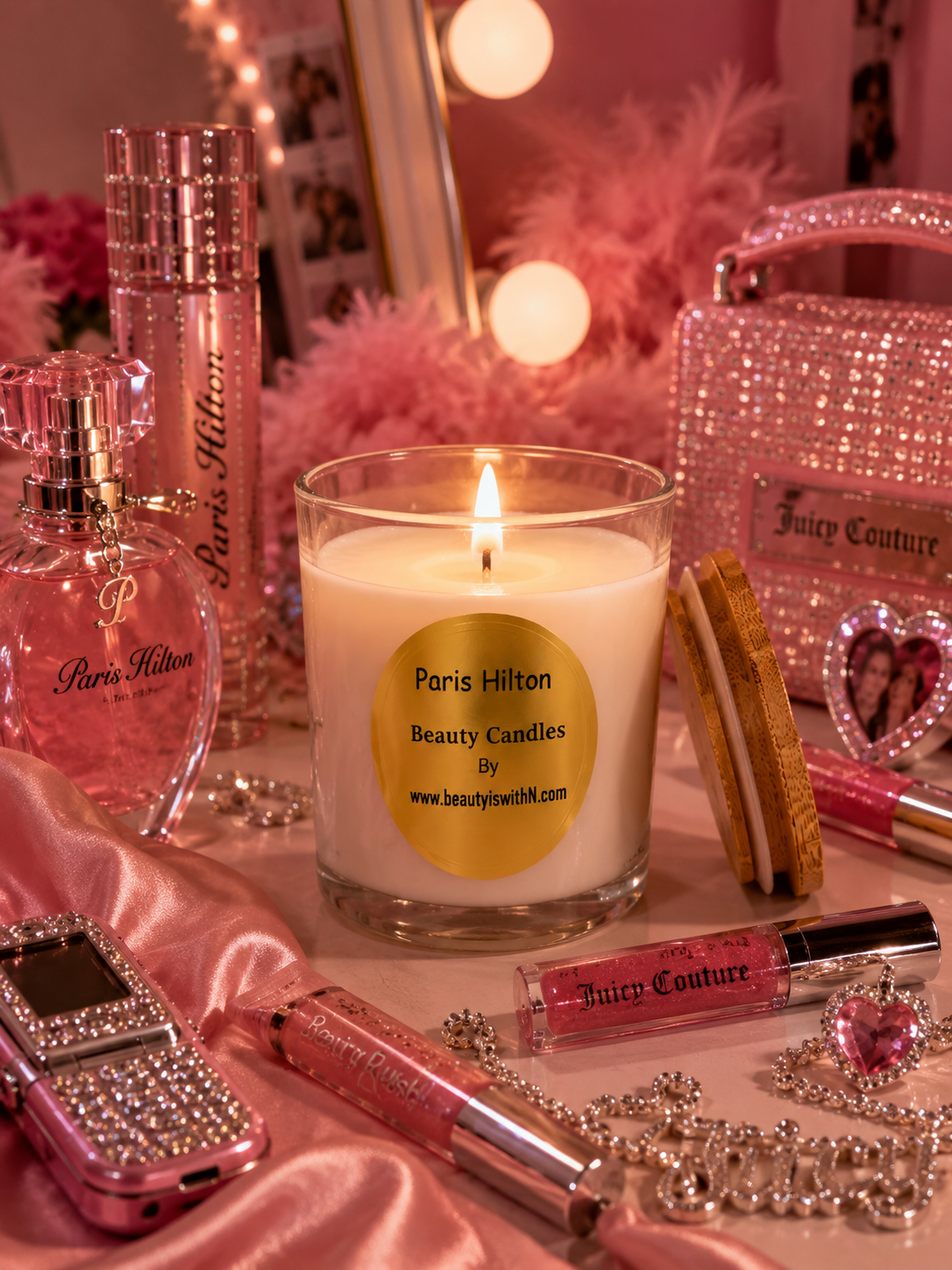 Beauty Candle | 100% Soy Wax, Skin-Safe & Massage-Safe | Hand-Poured by Beauty Is WithN