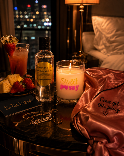 💋 Sweet P❤️ssy Candle by Beauty Is WithN | Fruity Soy Wax Massage Candle