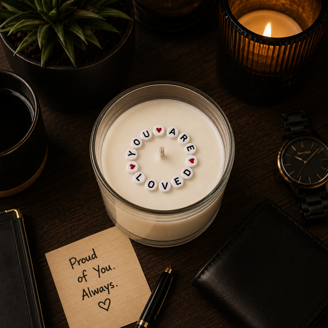 'A Message WithN' MANdle by Beauty Is WithN | Hidden Message Soy Wax Candle for Men