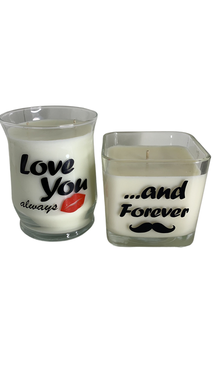 Just Married Newlywed Candle Set