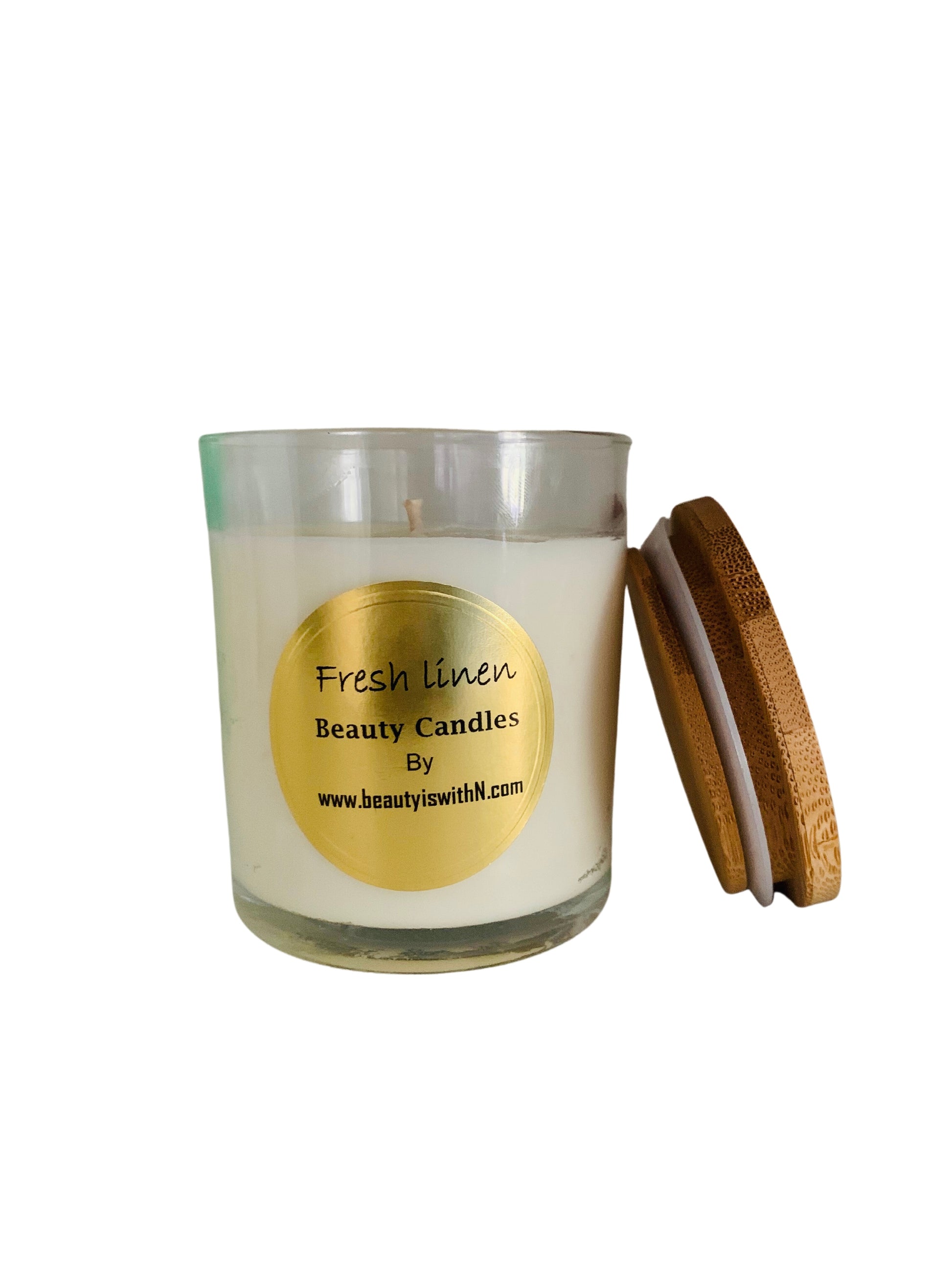 8.5oz - 100% Soy Wax Scented Candle with Lid available in many scents and can be used on your body once it melt to help moisturize your skin.