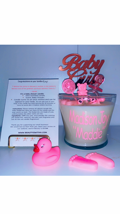 Baby Shower Candle